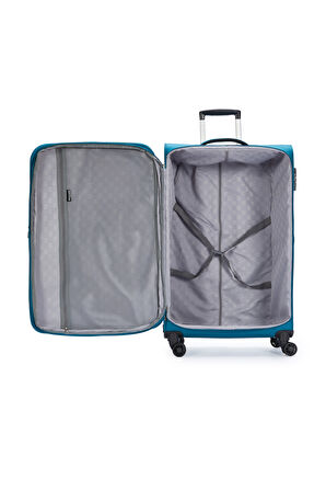 Pierre Cardin Ultra Light Kumaş Kabin Boy Valiz Petrol PC7050
