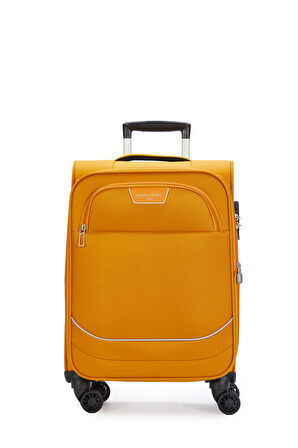 Pierre Cardin Ultra Light 3'lü Valiz Seti Büyük - Orta ve Kabin Boy Hardal PC7050