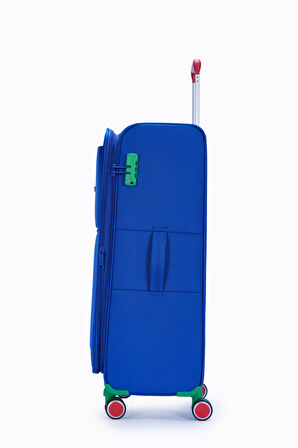 United Colors Of Benetton Ultra Light Kumaş Büyük Boy Valiz Sax BNT2800
