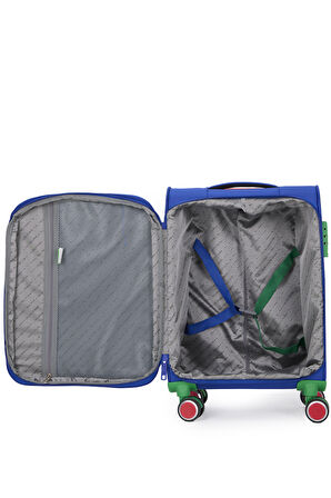 United Colors Of Benetton Ultra Light Kumaş Kabin Boy Valiz Sax BNT2800