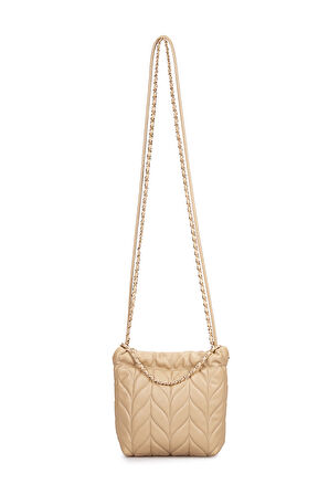 Pierre Cardin Kadın Çapraz Kapitone Çanta Bej 05PC25Y10104