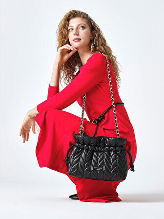 Pierre Cardin Kadın Kapitone Omuz Çantası 05PC25Y10105