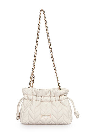 Pierre Cardin Kadın Kapitone Omuz Çantası Beyaz 05PC25Y10105