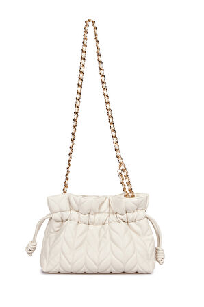 Pierre Cardin Kadın Kapitone Omuz Çantası Beyaz 05PC25Y10105