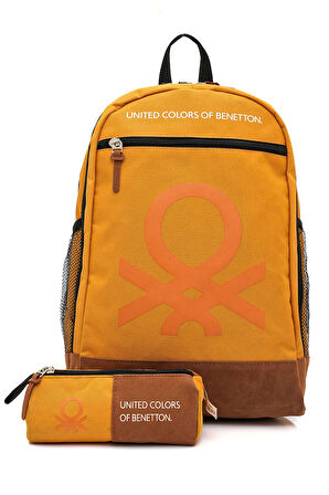 United Colors Of Benetton Unisex Genç Lise Üniversite 2'li Okul Seti Okul Çantası ve Kalemlik Seti 1306061
