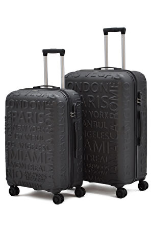 ÇÇS 5167 Ekstra Dayanıklı Orta Ve Büyük 2'li Valiz Seti