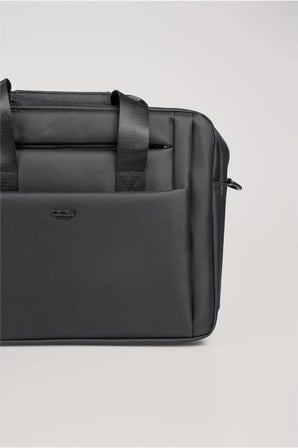 Ççs Erkek Evrak Çantası Laptop Bölmeli Su Geçirmez Çok Gözlü İş Ofis Çantası Siyah 71468