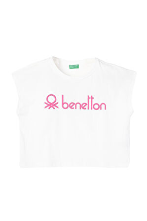 Kız Çocuk T-Shirt - Beyaz | 8-9