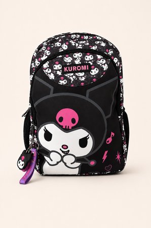Kuromi Lisanslı 2'li Okul Çanta Seti Sırt Çantası Beslenme Çantası Kız Çocuk İlkokul Okul Seti 3157