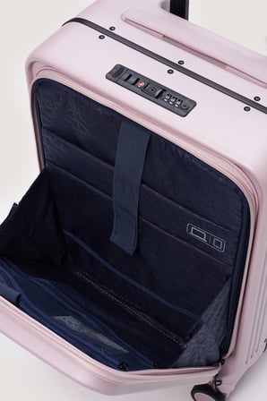 Verage Premium MacBook Uyumlu Laptop Bölmeli Uçak Uyumlu Kabin Boy Valiz Sessiz Teker TSA Kilit Pembe