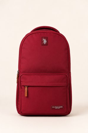 U.S. Polo Assn. Bordo Unisex Okul Sırt Çantası Günlük Seyahat Laptop Bölmeli Su Geçirmez PLCAN26045