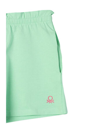 Kız Çocuk Şort - Mint Yeşili | 7-8