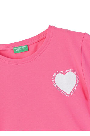 Benetton Kız Çocuk T-shirt 09290