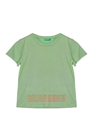 Kız Çocuk T-Shirt - Mint Yeşili | 6-7