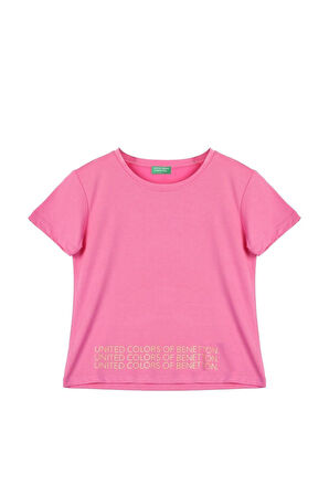 Kız Çocuk T-Shirt - Pembe | 8-9