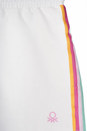 Kız Çocuk Şort - Beyaz | 7-8