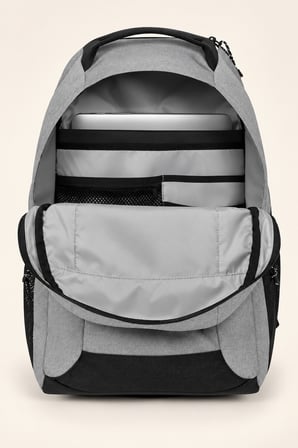 Eastpak Gri Laptop Bölmeli Sırt Çantası Çok Gözlü Geniş Hacimli Suluk Cepli Okul Günlük Seyahat Çantası