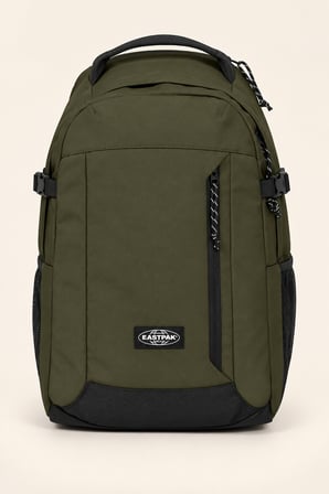 Eastpak Haki Laptop Bölmeli Sırt Çantası Çok Gözlü Geniş Hacimli Suluk Cepli Unisex Okul Çantası