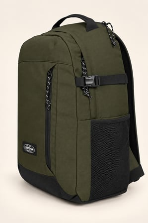 Eastpak Haki Laptop Bölmeli Sırt Çantası Çok Gözlü Geniş Hacimli Suluk Cepli Unisex Okul Çantası