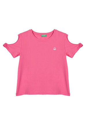 United Colors of Benetton Kız Çocuk Tshirt Bnt-g21303