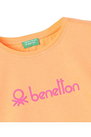 United Colors of Benetton Kız Çocuk Tshirt Bnt-g21304