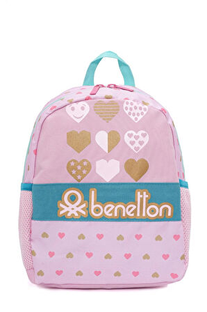 . Kalp Detaylı Kız Çocuk Anaokul Çantası