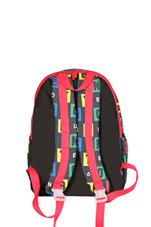 . Harf Baskılı Unisex Çocuk Sırt Çantası