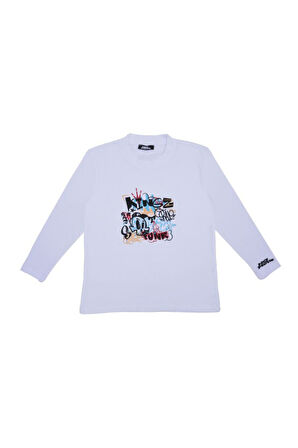 Erkek Çocuk No Fear T-Shirt - Beyaz | 13-14