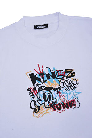 Erkek Çocuk No Fear T-Shirt - Beyaz | 13-14