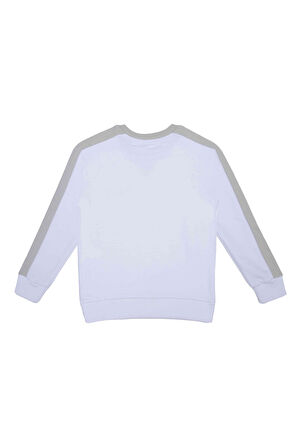 Erkek Çocuk Sweatshirt - Beyaz | 7-8