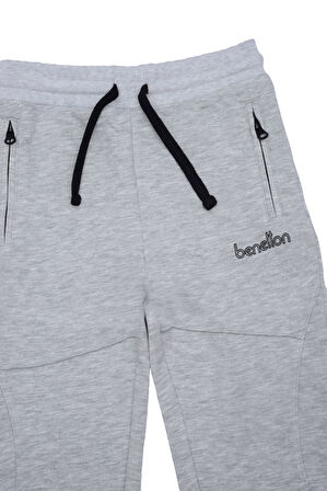 Erkek Çocuk Eşofman Altı - Gri Melanj | 6-7