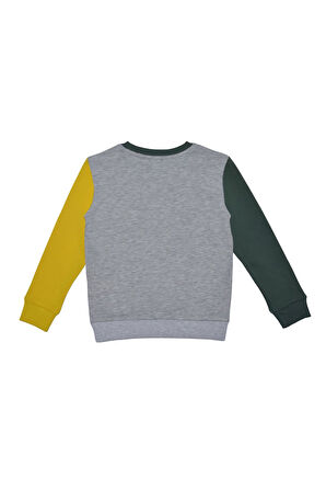 Erkek Çocuk Sweatshirt - Gri Melanj | 11-12