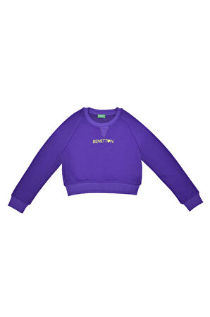 Kız Çocuk Sweatshirt - Mor | 7-8