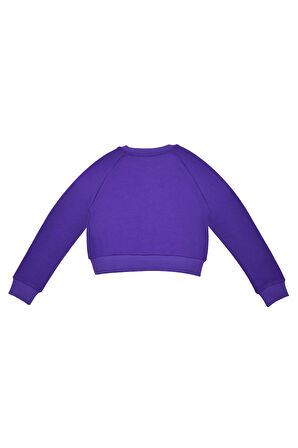 Kız Çocuk Sweatshirt - Mor | 7-8