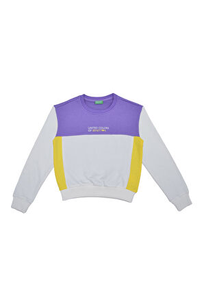Kız Çocuk Sweatshirt - Beyaz | 6-7