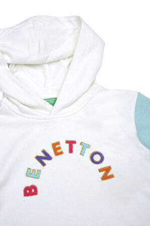 Kız Çocuk Sweatshirt - Ekru | 10-11