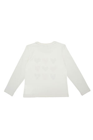 Kız Çocuk T-Shirt - Ekru | 10-11