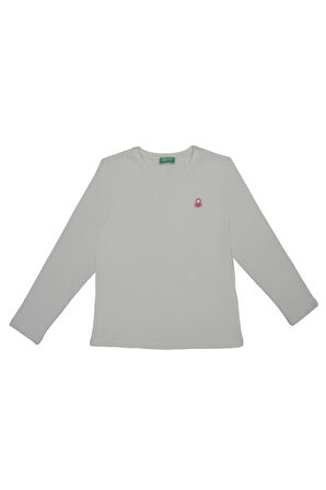 Kız Çocuk T-Shirt - Ekru | 6-7