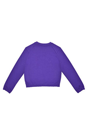 Kız Çocuk Sweatshirt - Mor | 8-9