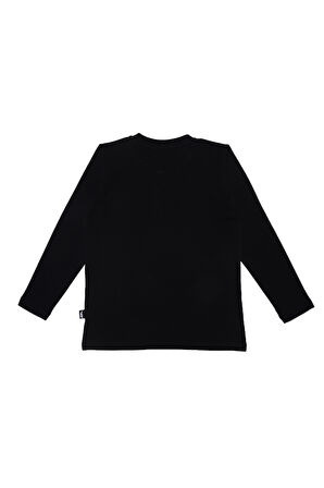 Erkek Çocuk Uzun Kol T-Shirt - Siyah | 13-14