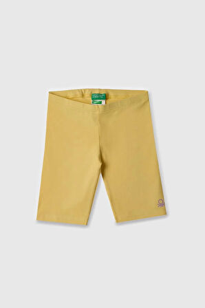 United Colors of Benetton Kız Çocuk Tayt Sarı BNT-G21761  