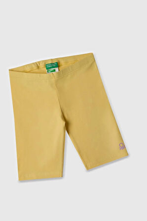 United Colors of Benetton Kız Çocuk Tayt Sarı BNT-G21761  