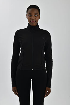 Kadın Sol Göğsü Logo Detaylı Fermuarlı Sweatshirt