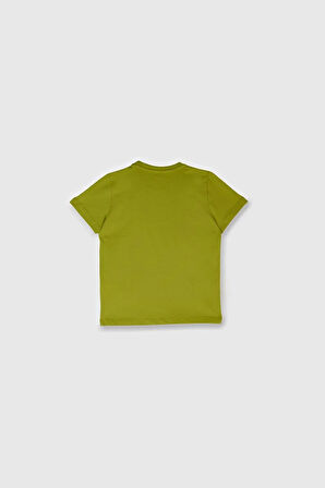 United Colors of Benetton Erkek Çocuk T shirt Yeşil BNT-B21821