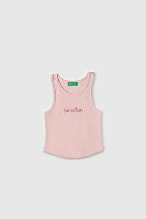 Benetton Kız Çocuk Açık Pembe Atlet