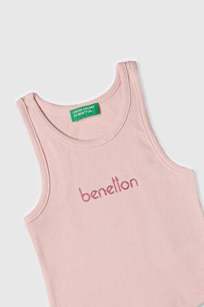 Benetton Kız Çocuk Açık Pembe Atlet