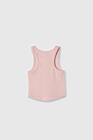 Benetton Kız Çocuk Açık Pembe Atlet