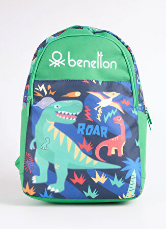 Benetton Lacivert - Yeşil Erkek Çocuk Sırt Çantası 20999-BENETTON SIRT ÇANTA