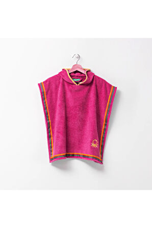 Çocuk Panço Havlu Pembe %100 pamuk