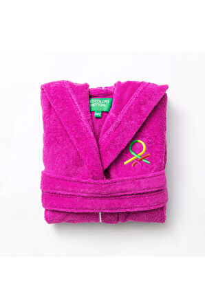 Çocuk Bornoz Pembe Şapkalı Pamuk